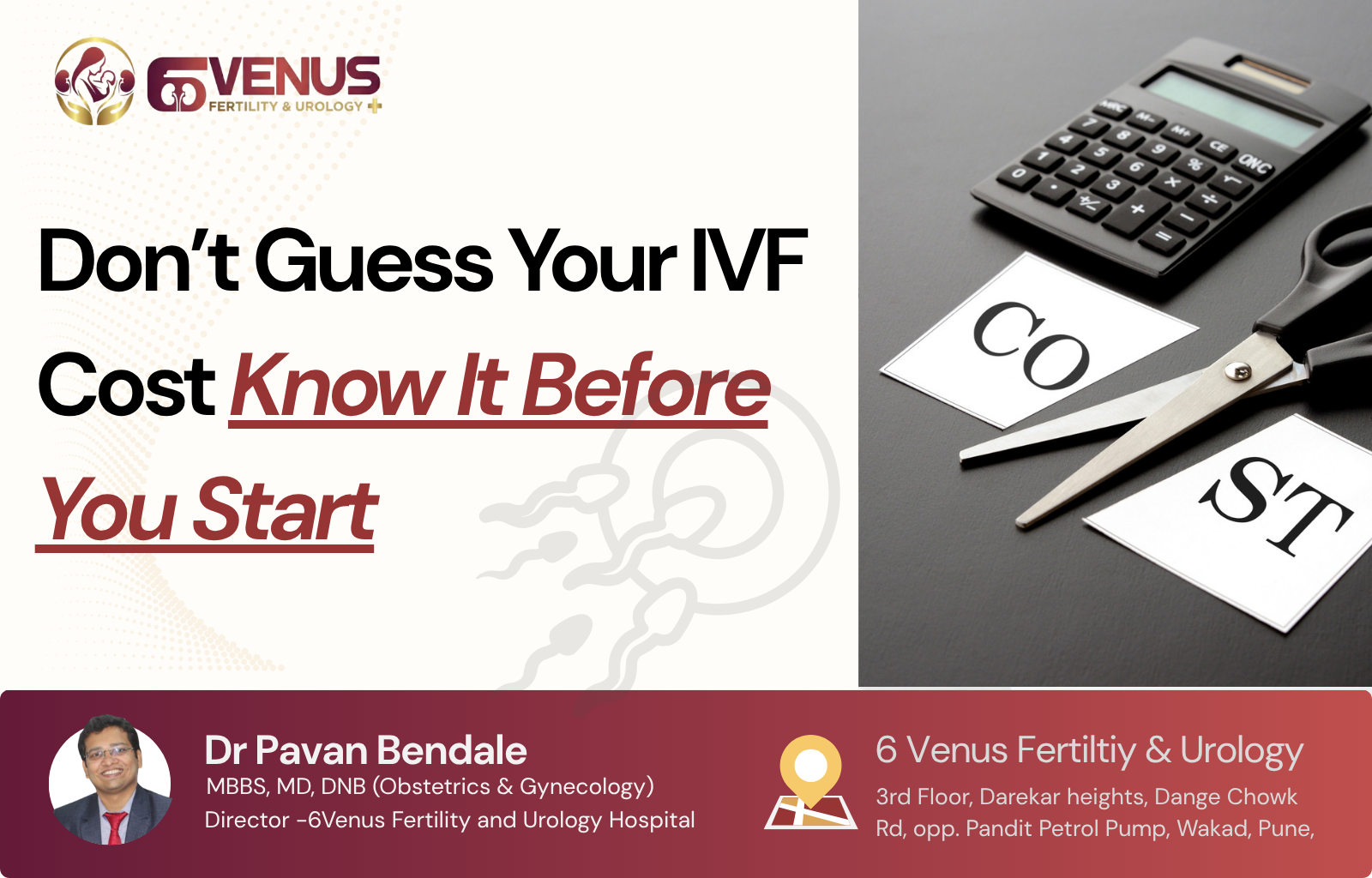 IVF treatment cost in Wakad Pune explained at 6Venus Hospital with real patient pricing clarity