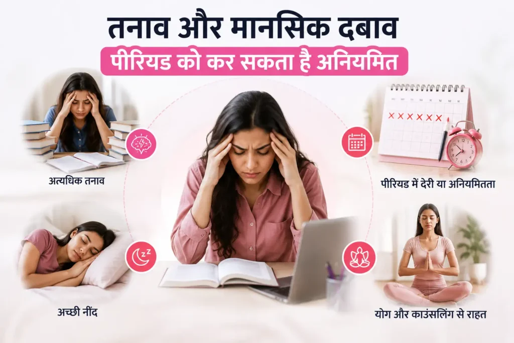 aniyamit period ke karan.