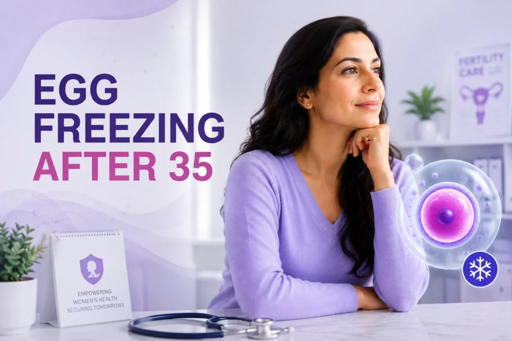 Woman considering egg freezing after 35
