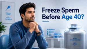 Man considering sperm freezing before age 40 in Wakad